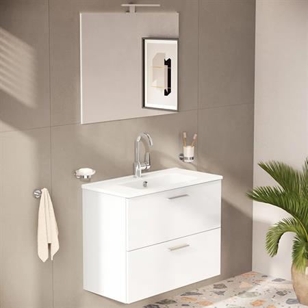 Mobile bagno sospeso vitra mia 80 cm bianco lucido