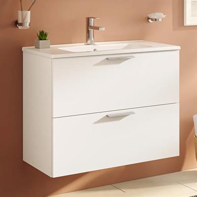 Mobile bagno sospeso vitra mia 80 cm bianco lucido
