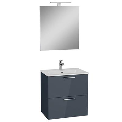 Mobile bagno sospeso vitra mia 60 cm antracite lucido