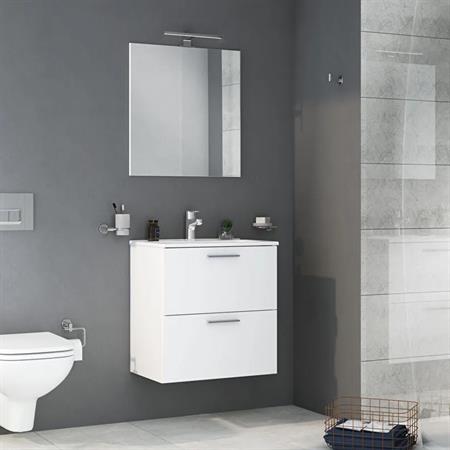 Mobile bagno sospeso vitra mia 60 cm bianco lucido