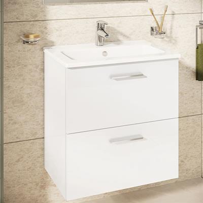 Mobile bagno sospeso vitra mia 60 cm bianco lucido