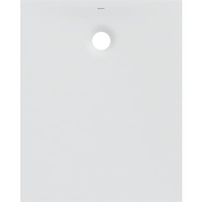 Piatto doccia geberit olona rettangolare 80x100 bianco opaco in marmoresina