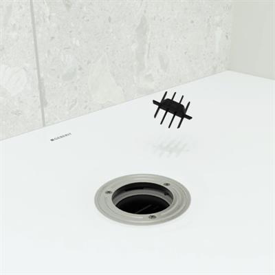 Piatto doccia geberit olona rettangolare 80x100 bianco opaco in marmoresina