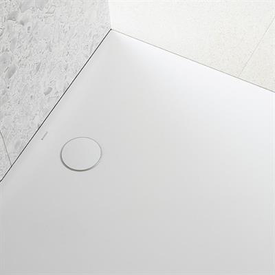 Piatto doccia geberit olona rettangolare 80x160 bianco opaco in marmoresina