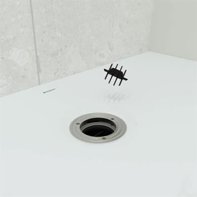 Piatto doccia geberit olona rettangolare 80x160 bianco opaco in marmoresina