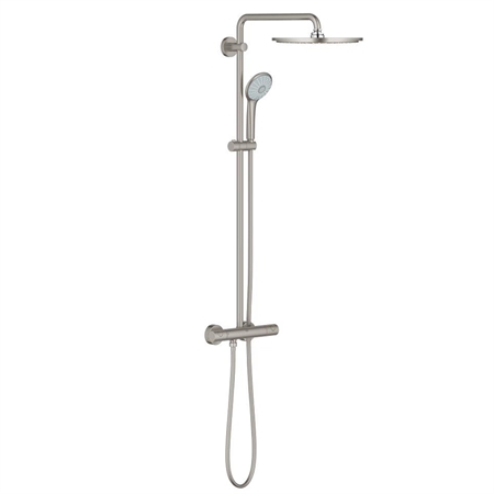 Colonna doccia grohe euphoria system 310 26075dc0 termostatica cromo spazzolato