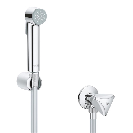Set idroscopino completo grohe tempesta-f 30 con rubinetto a squadra cromato