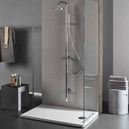 Piatto doccia geberit 45 rettangolare 80x140 in ceramica h 4,5 cm