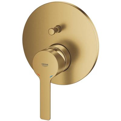 Miscelatore doccia incasso grohe lineare 24064gn1 con deviatore a 2 vie oro spazzolato