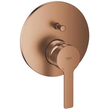 Miscelatore doccia incasso grohe lineare 24064dl1 con deviatore a 2 vie oro rosa spazzolato