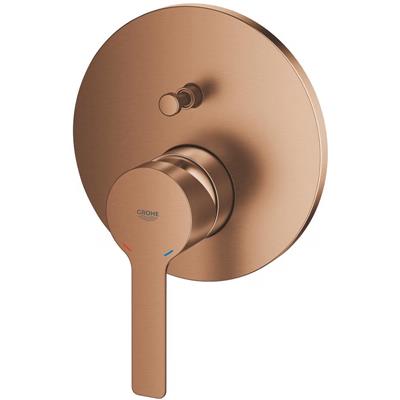 Miscelatore doccia incasso grohe lineare 24064dl1 con deviatore a 2 vie oro rosa spazzolato