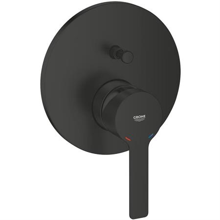 Miscelatore doccia incasso grohe lineare 240642431 con deviatore a 2 vie nero opaco