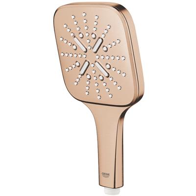 Manopola doccia grohe rainshower smartactive 130 cube a 3 getti oro rosa spazzolato