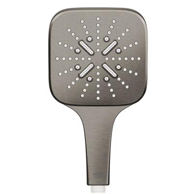 Manopola doccia grohe rainshower smartactive 130 cube a 3 getti grigio antracite spazzolato