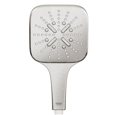 Manopola doccia grohe rainshower smartactive 130 cube a 3 getti cromo spazzolato