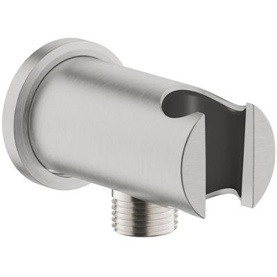Raccordo erogatore grohe rainshower 26658dc0 con supporto cromo spazzolato