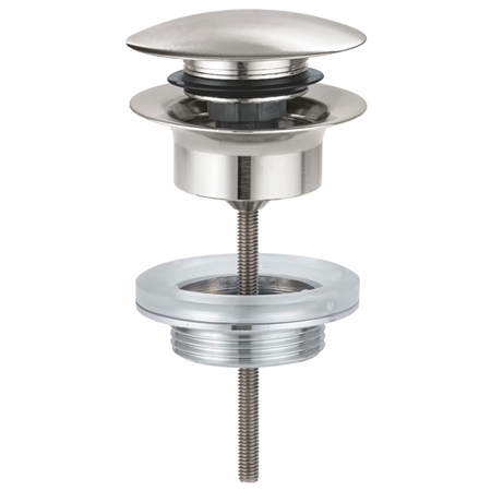 Piletta di scarico grohe clic clac 65807dc0 per lavabo cromo spazzolato