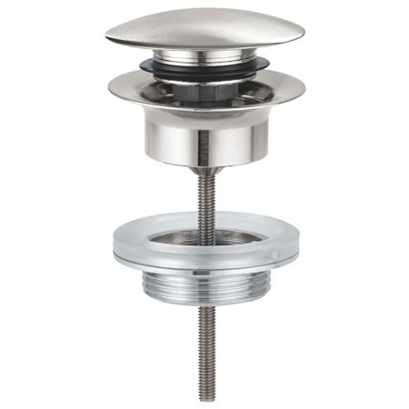 Piletta di scarico grohe clic clac 65807dc0 per lavabo cromo spazzolato