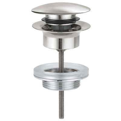 Piletta di scarico grohe clic clac 65807dc0 per lavabo cromo spazzolato