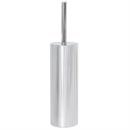 Portascopino wc metaform poseidon top line da appoggio in acciaio cromato