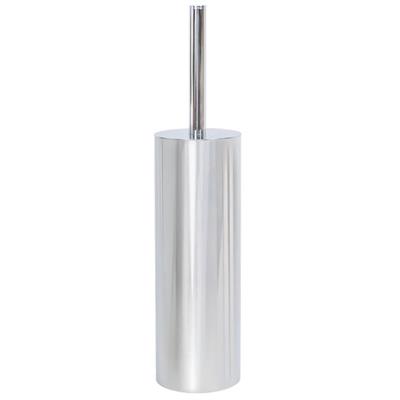 Portascopino wc metaform poseidon top line da appoggio in acciaio cromato