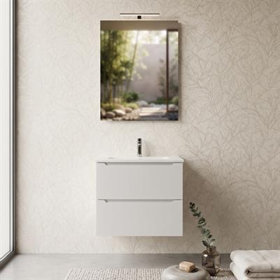 Mobile bagno sospeso dalia 60 cm bianco neve opaco