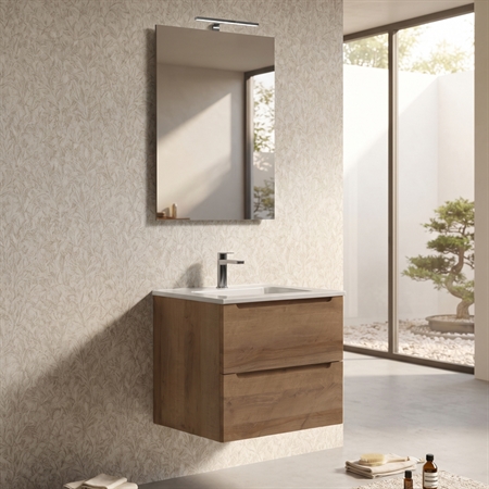 MOBILE BAGNO SOSPESO DALIA 60 CM ROVERE EFFETTO LEGNO