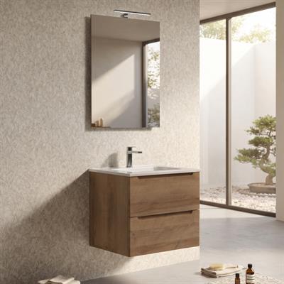 Mobile bagno sospeso dalia 60 cm rovere effetto legno