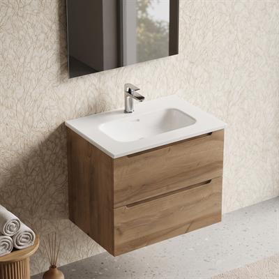 Mobile bagno sospeso dalia 60 cm rovere effetto legno
