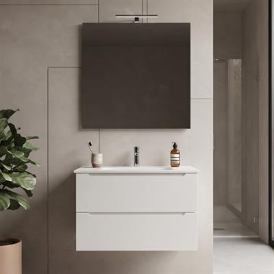 Mobile bagno sospeso dalia 80 cm bianco neve opaco