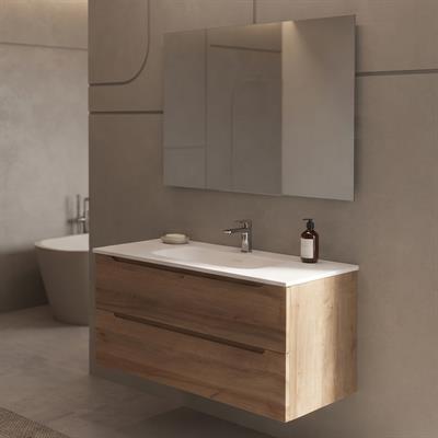 Mobile bagno sospeso dalia 100 cm rovere effetto legno