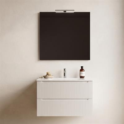 Mobile bagno sospeso selene 80 cm bianco neve opaco