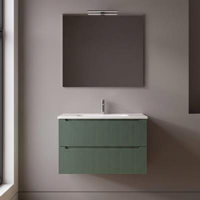 Mobile bagno sospeso selene 80 cm verde salvia