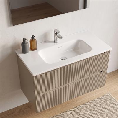 Mobile bagno sospeso selene 80 cm sabbia