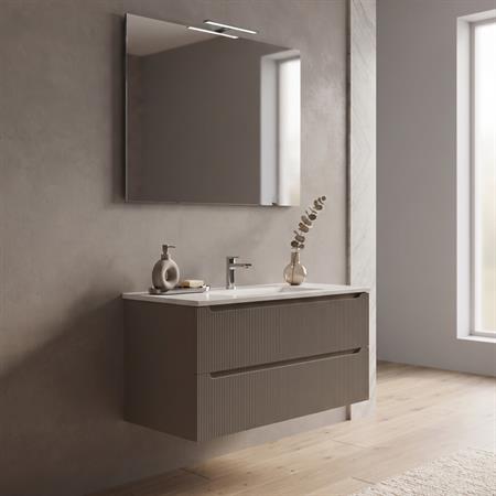 Mobile bagno sospeso selene 100 cm sabbia
