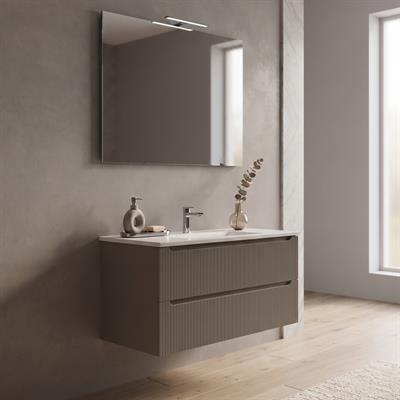 Mobile bagno sospeso selene 100 cm sabbia