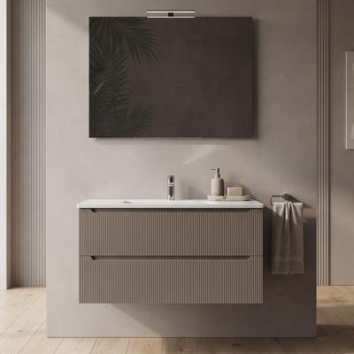 Mobile bagno sospeso selene 100 cm sabbia
