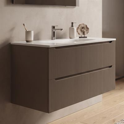 Mobile bagno sospeso selene 100 cm sabbia