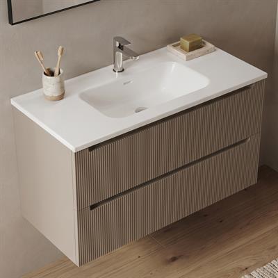 Mobile bagno sospeso selene 100 cm sabbia
