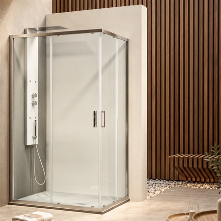 Box doccia iside angolare 90x100 h 200 cm cristallo trasparente 6 mm
