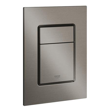 Placca di comando grohe skate cosmopolitan s doppio pulsante grigio antracite spazzolato
