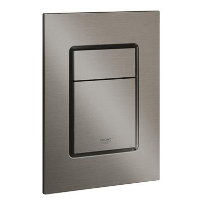 Placca di comando grohe skate cosmopolitan s doppio pulsante grigio antracite spazzolato