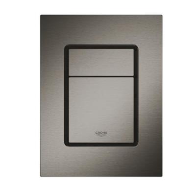 Placca di comando grohe skate cosmopolitan s doppio pulsante grigio antracite spazzolato