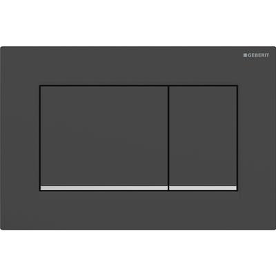 Placca di comando geberit sigma 20 square nero opaco e cromo 115.883.14.1