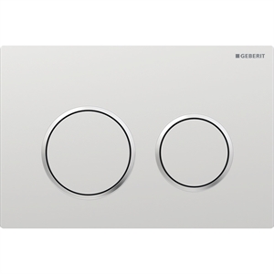 PLACCA DI COMANDO GEBERIT OMEGA 20 ROUND SATINATO E CROMO 115.085.JQ.1