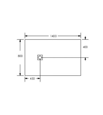 Piatto doccia stone rettangolare 80x140 sabbia effetto pietra slim