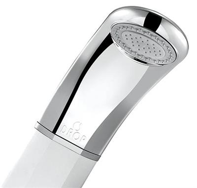 Colonna doccia drop sfera idromassaggio in alluminio con miscelatore monocomando