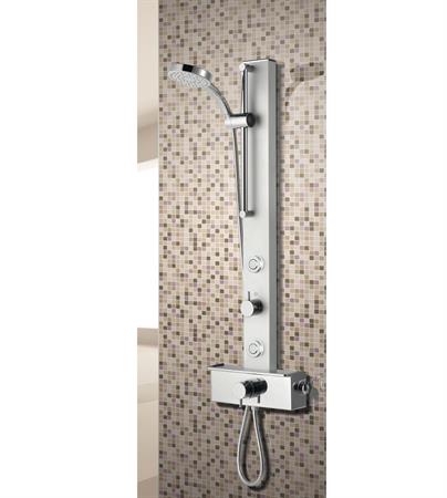 VENDITA COLONNA DOCCIA IDROMASSAGGIO DROP HYDRA IN ALLUMINIO CON MISCELATORE MONOCOMANDO