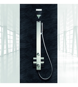 COLONNA DOCCIA DROP IDEA IN ALLUMINIO CON MISCELATORE MONOCOMANDO