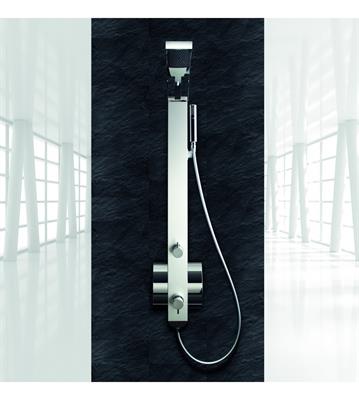Colonna doccia drop idea in alluminio con miscelatore monocomando